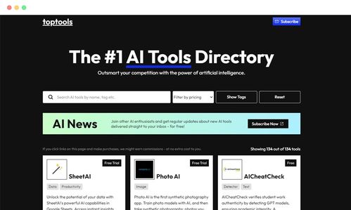 13个优秀的AI人工智能工具软件导航网站推荐 助力人工智能基础软件开发